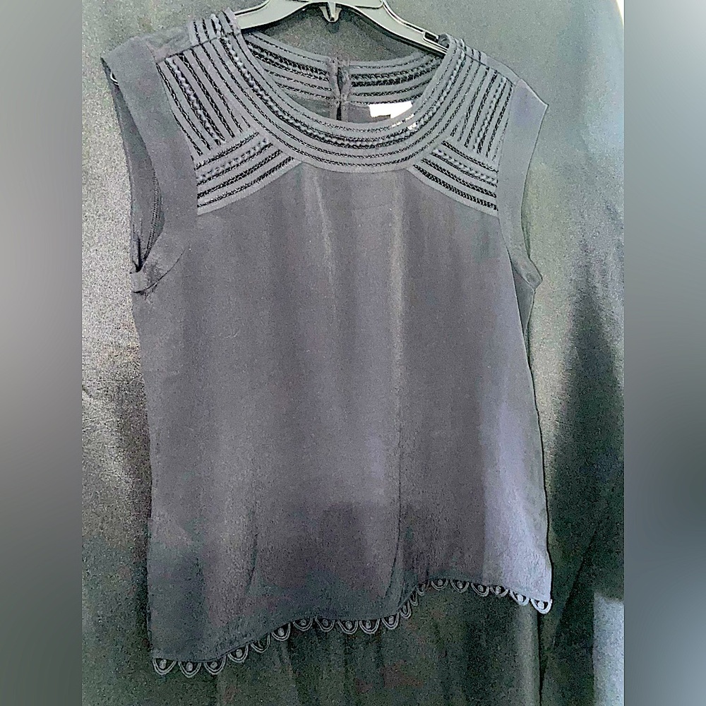 Meadow Rue Anthropology Size S Black Short Sleeved Women’s Excellent Condition